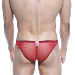 MetroMaleWear Net Bikini Red 1104-12