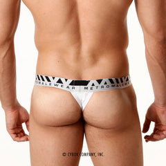 MetroMaleWear Pima Cotton Hip Thong White 3002-00