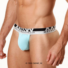 MetroMaleWear Pima Cotton Hip Thong Turquoise 3002-08
