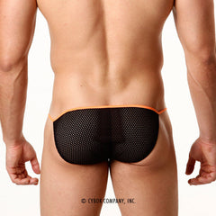 MetroMaleWear Sheer Fun Bikini Orange 5004-14