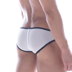 MetroMaleWear Fishnet Bikini White 6105-00