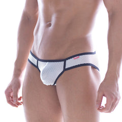 MetroMaleWear Fishnet Bikini White 6105-00
