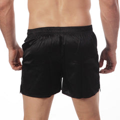 MetroMaleWear Silk Satin Boxer Black S33-20