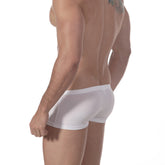 MetroMaleWear enhancement boxer white form-fitting briefs with smooth stretchy fabric and clean-cut seams