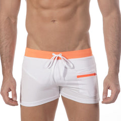 MetroMaleWear Zipper Swim Boxer Orange 4912-14