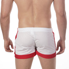 MetroMaleWear Soccer Swim Short White 4704-00