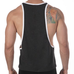 MetroMaleWear Gym Tank Top Charcoal 3128-11