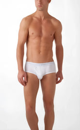 White 2xist essential contour pouch brief underwear with smooth fit and subtle elastic waistband size xl