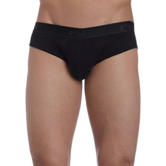 Black 2xist essential no show brief underwear with snug fit elastic waistband and 21st brand logo size xl