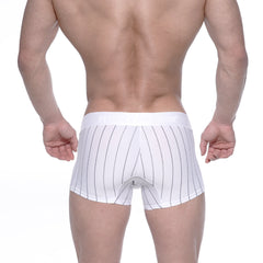 MetroMaleWear Short Boxer White Stripe 7" 2022-72