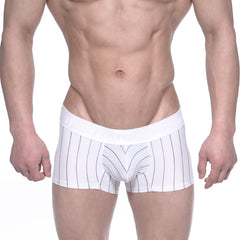 MetroMaleWear Short Boxer White Stripe 7" 2022-72