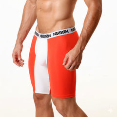 MetroMaleWear Mesh Long Short 15Inch Orange 2024-14