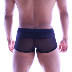 MetroMaleWear Sencillo Trunk Black Mesh 2026-59
