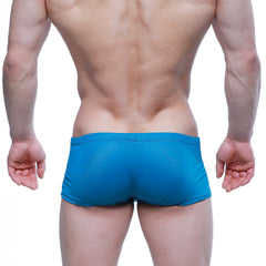 Bright blue metro malewear enhancement boxer petrol 2043-08 with smooth stretchy fabric and form fitting design