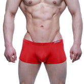 Red men’s briefs metro malewear enhancement boxer 2043-12 with snug fit and subtle logo on waistband