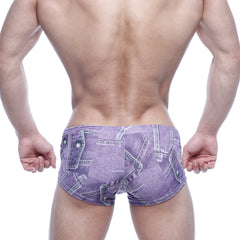 MetroMaleWear Oscar Boxer Denim Purple 2125-63