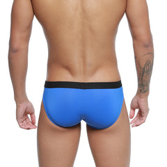 Metro male wear expose brief royal 2207-18 blue men’s briefs with black waistband made of soft breathable fabric