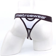 MetroMaleWear Peek-A-Boo Thong White 2232-00
