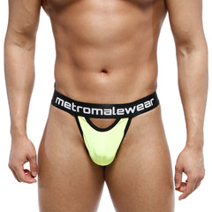 MetroMaleWear Peek-A-Boo Thong Neon Green 2232-07