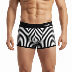 MetroMaleWear Pierrot Boxer Jock Black 2306-40