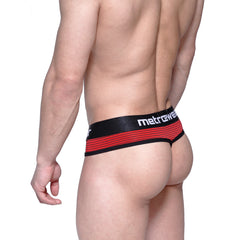 MetroMaleWear Fine Thong Red Stripe 2712-42