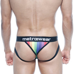 MetroMaleWear Sports Jock Thong Rainbow 2901-04