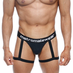 MetroMaleWear Garter Thong Black 2912-21