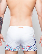 Short de bain imprimé paysage marin S50