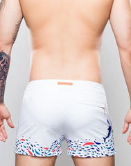 Short de bain imprimé paysage marin S50