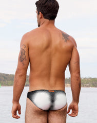 2EROS V20 Comic Print Swim Brief - Black/White