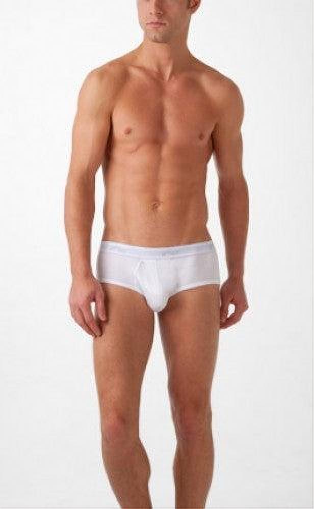 White 2xist essential contour pouch brief underwear with smooth fit and subtle elastic waistband size xl