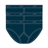 Dark blue jockey classic y-front briefs with white stitching and branded waistband in size 14 pack of 3
