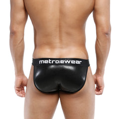MetroMaleWear Leather Bikini Black 3004-F20