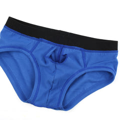 MetroMaleWear Avalon brief royal blue 3036-18 features blue men’s briefs with a black waistband and central cutout