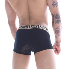 MetroMaleWear Grid Short Boxer Black 7" 3042-20