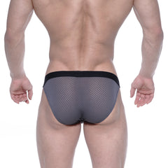 MetroMaleWear Grabit Bikini Gray Mesh 3105-72