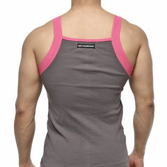MetroMaleWear Square Cut Tank Top Gray 3125-10