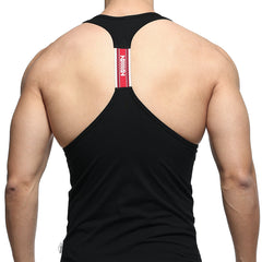 MetroMaleWear Logo Tank Top Black 3127-30