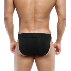 Black briefs metro male wear deseo bikini 3304-20 with smooth form fitting design for comfortable everyday wear