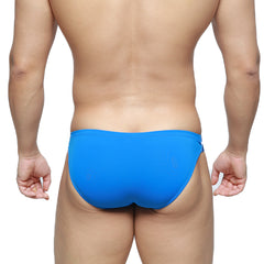 MetroMaleWear Brief 2.0 royal blue sleek one-piece swim trunks with smooth fabric finish for swimming and beachwear