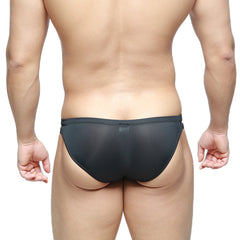 MetroMaleWear brief 2.0 black sleek mesh briefs with a form-fitting design for comfortable everyday wear