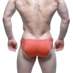 Orange metro malewear beatnik bikini coral 3603-58 athletic briefs with smooth form-fitting design
