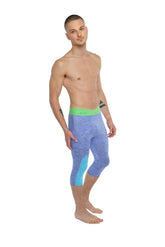 Performance-Yoga-Leggings - 3/4 (Lavendelmeliert)