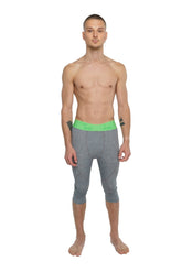 Performance-Yoga-Leggings - 3/4 (Steel Heather)