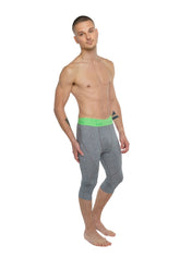 Performance-Yoga-Leggings - 3/4 (Steel Heather)