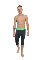 Performance-Yoga-Leggings - 3/4 (Anthrazit meliert)
