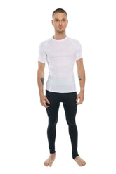 T-shirt raglan à col rond de créateur (blanc arctique)