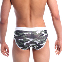 MetroMaleWear Swim Brief Green Camo 4916-16