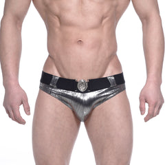 MetroMaleWear STARS Swim Brief Silver 4946-33