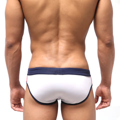 MetroMaleWear Tebai Swim Brief White 4956-00